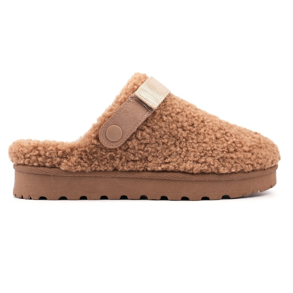 Lunar Naples Mink Slipper (Adjustable Strap) Mink