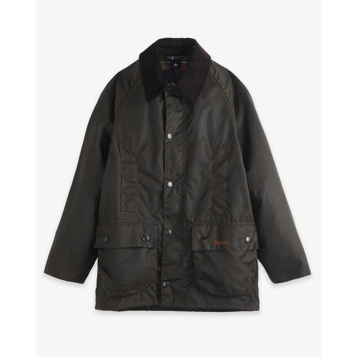 Barbour Boys Beaufort Wax Jacket Olive
