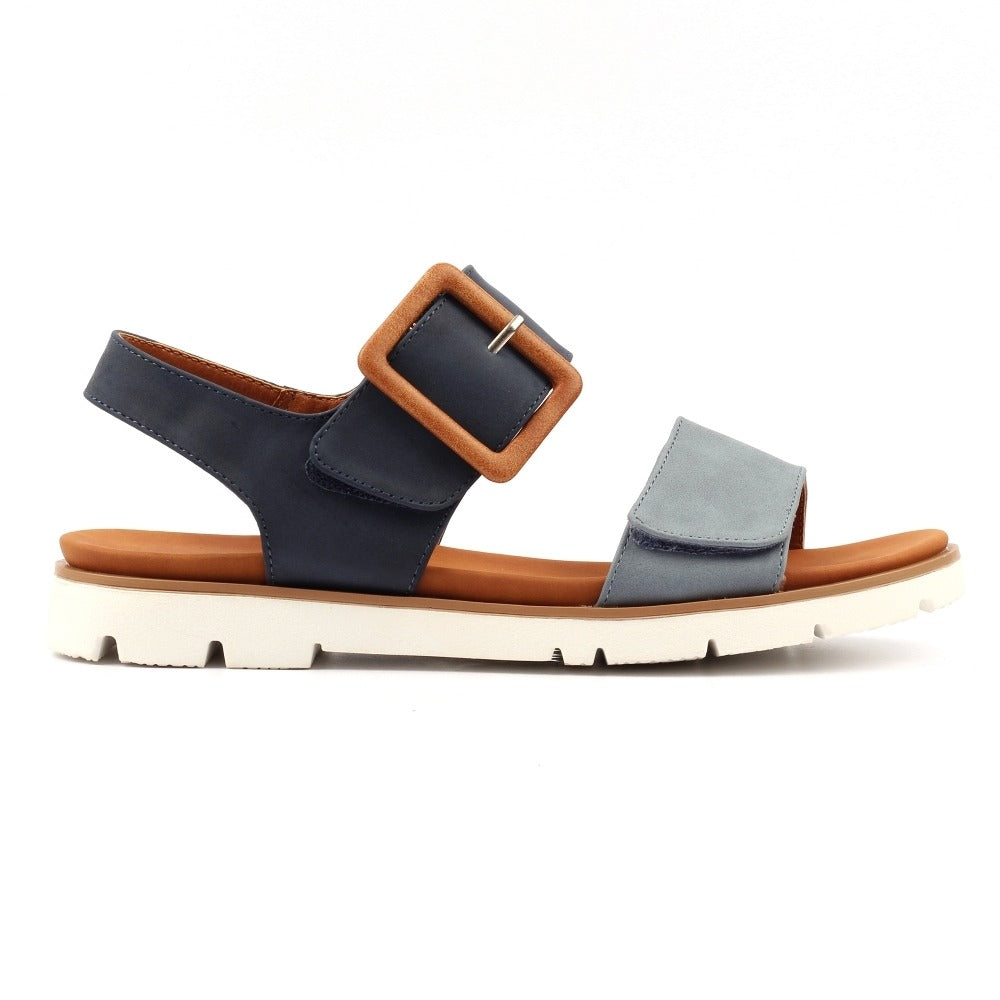 Lunar Gabby Navy Sandals