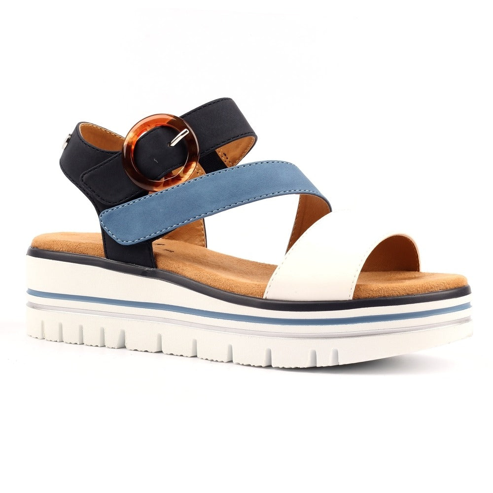 Lunar Issy Navy Sandals