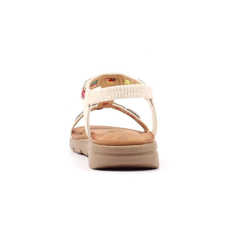 Lunar Drift White Sandals