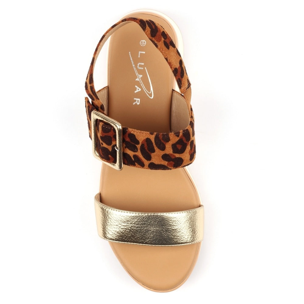 Lunar Dion Ocelot Sandals