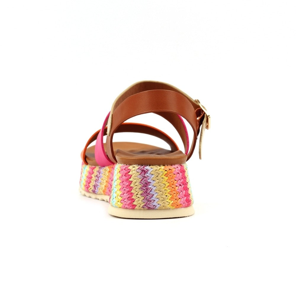 Lunar Berkley Orange Sandals