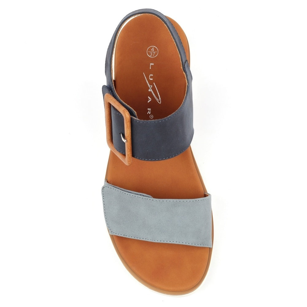 Lunar Gabby Navy Sandals