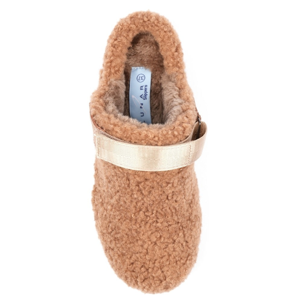 Lunar Naples Mink Slipper (Adjustable Strap) Mink