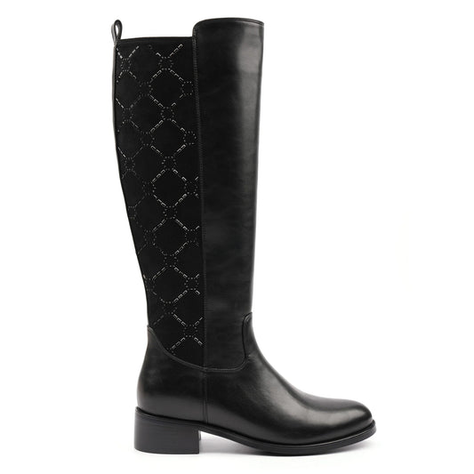 Lunar Yuma Black Long Boot Black