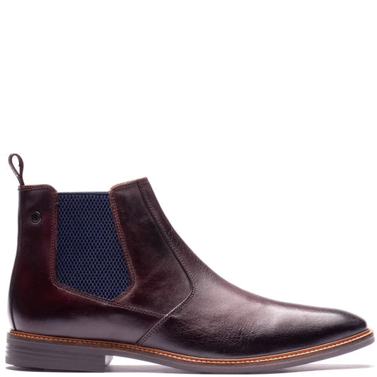 Base London Kensington Washed Brown Chelsea Boots