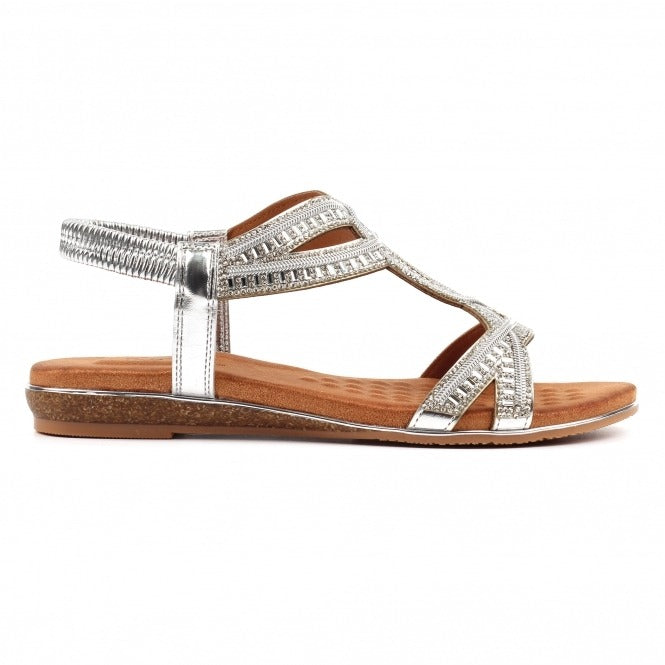 Lunar Carrie Silver Sandals
