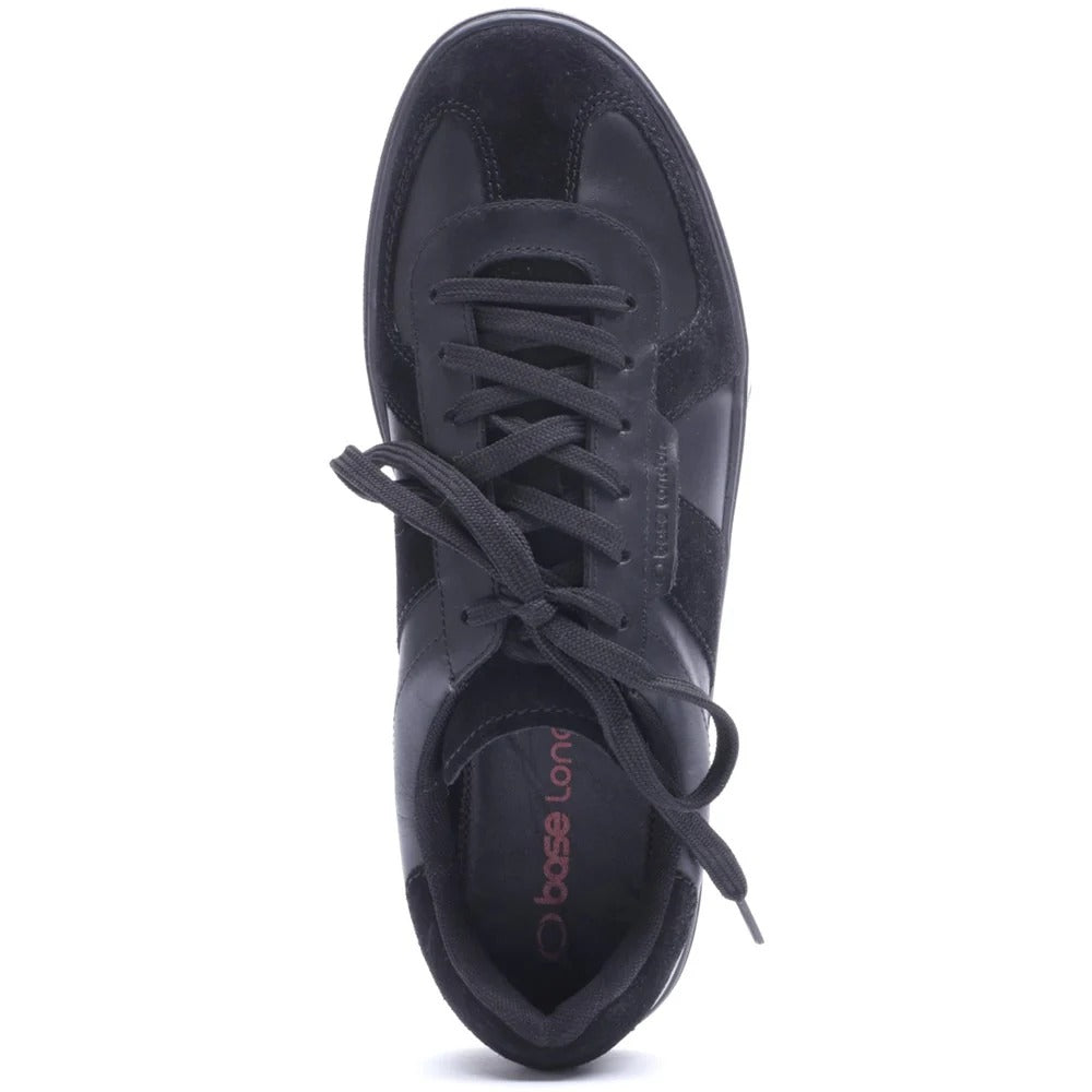 Base London Tommo Suede Black Sneakers