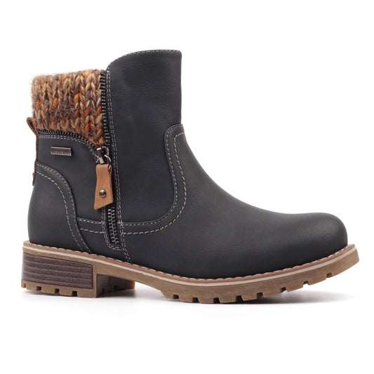 Lunar Breeze Navy Waterproof Ankle Boot Navy