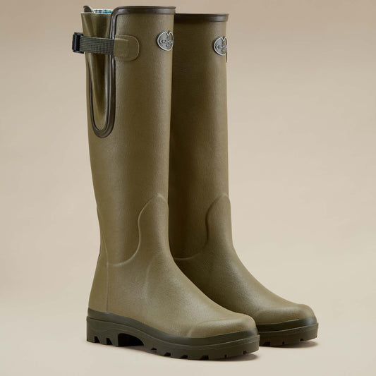Le Chameau Vierzonard Neoprene Iconic Green Wellington Boots
