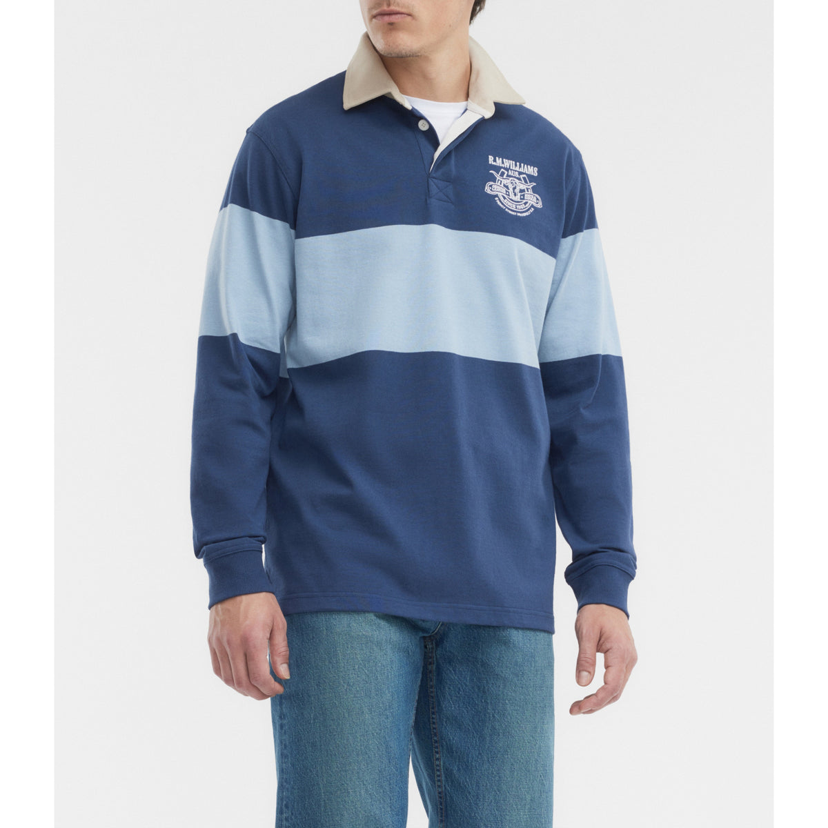 RM Williams Blyth Worker Blue Rugby