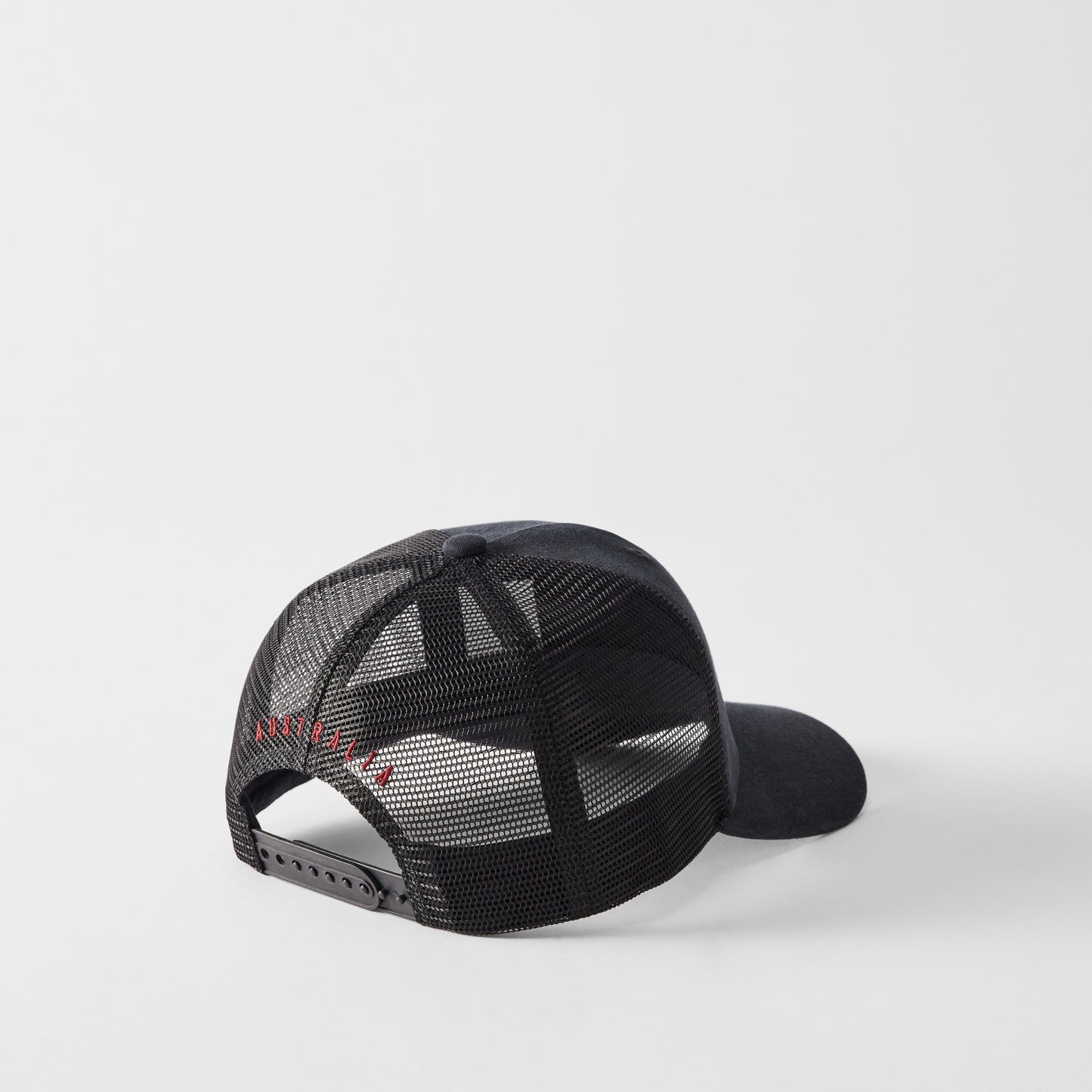 RM Williams RMW Longhorn Black Wash Trucker Cap
