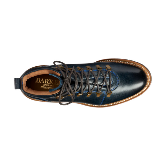 Barker Glencoe Navy Grain Boots