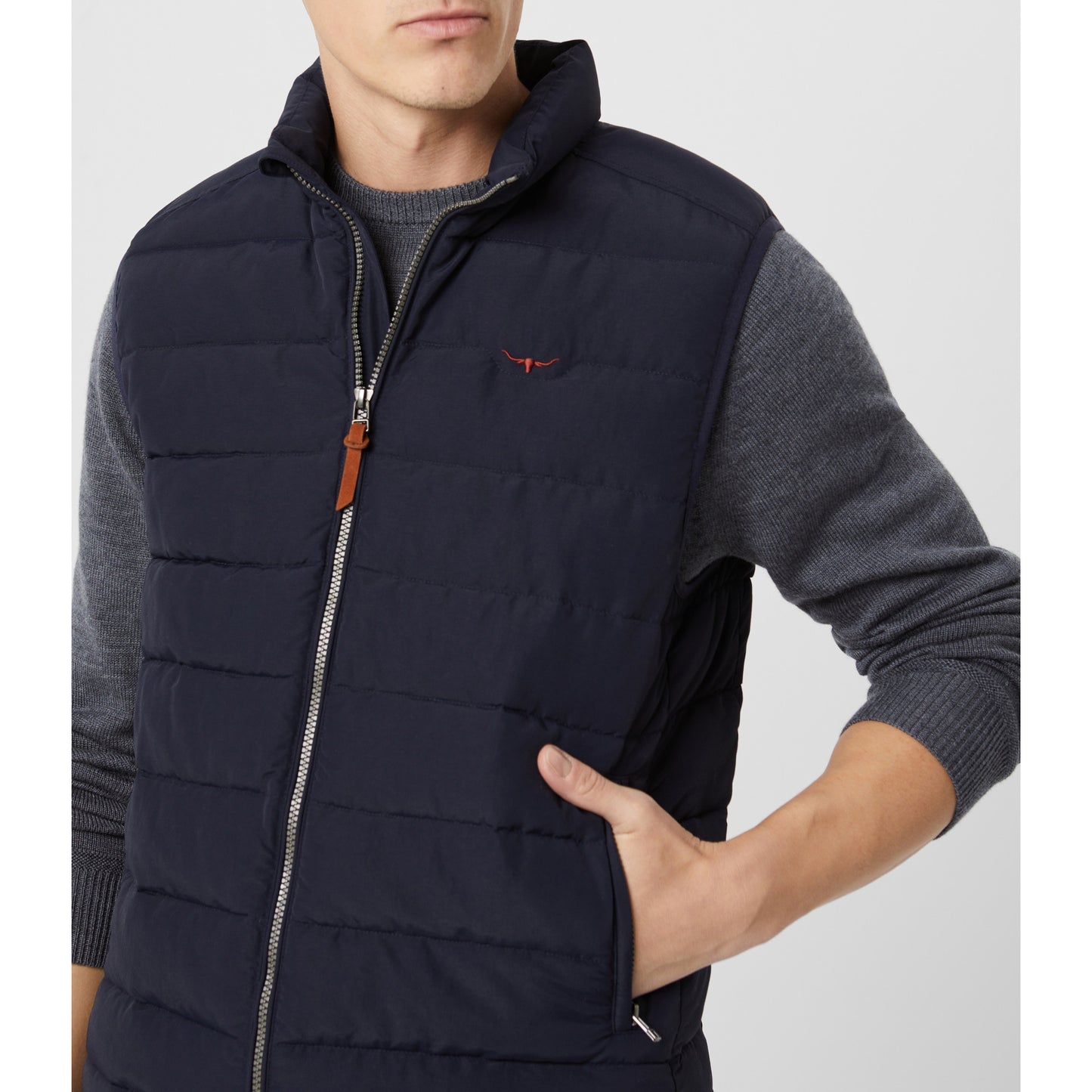 RM Williams Rydal Navy Padded Vest