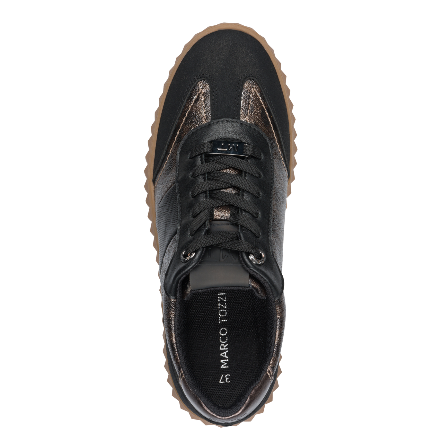 Marco Tozzi 2-23762-45 005 Black Leopard Trainers