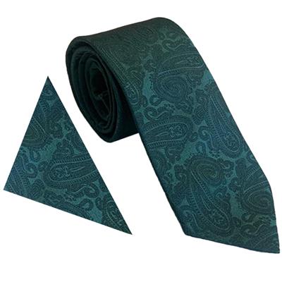 Wallace Wedding Paisley Vermouth Tie & Hankerchief Set
