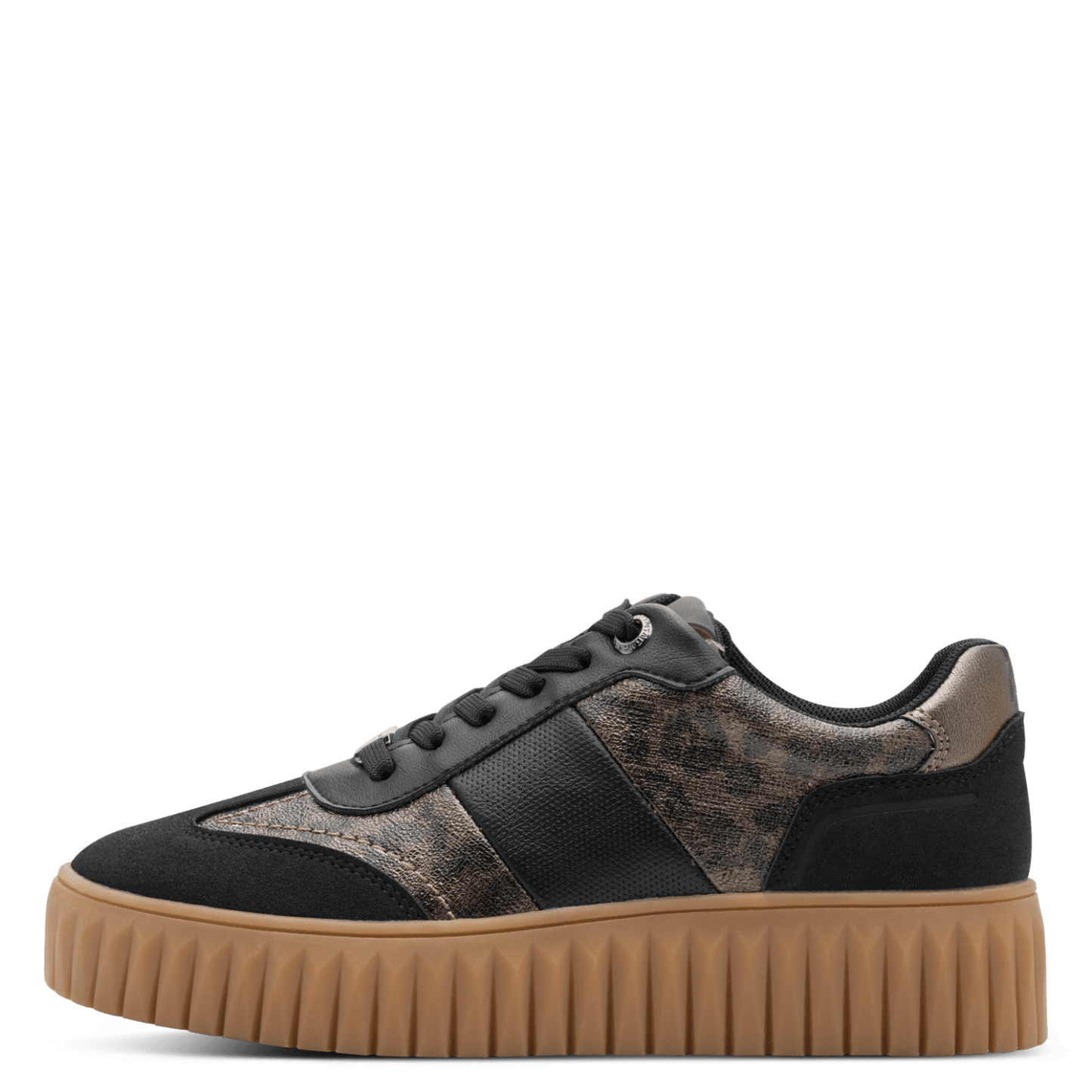 Marco Tozzi 2-23762-45 005 Black Leopard Trainers