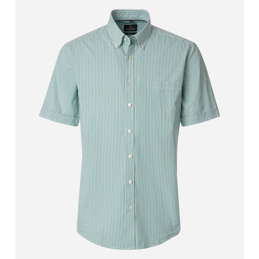 Casa Moda 126130291 300 Green Milieu Short Sleeve Casual Shirt