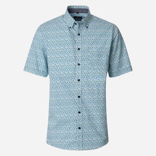 Casa Moda 126130301 300 Green Milieu Short Sleeve Casual Shirt