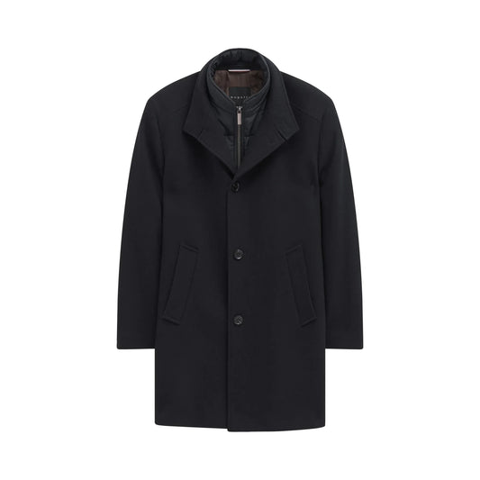 Bugatti 821428 84203 390 Navy Wool Coat