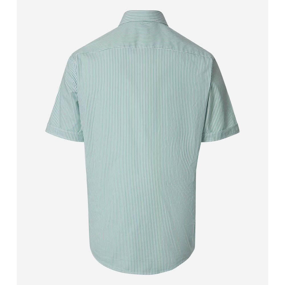 Casa Moda 126130291 300 Green Milieu Short Sleeve Casual Shirt