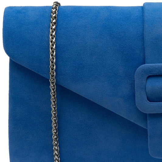 Lotus Aletta Cornflower Blue Suede Bag