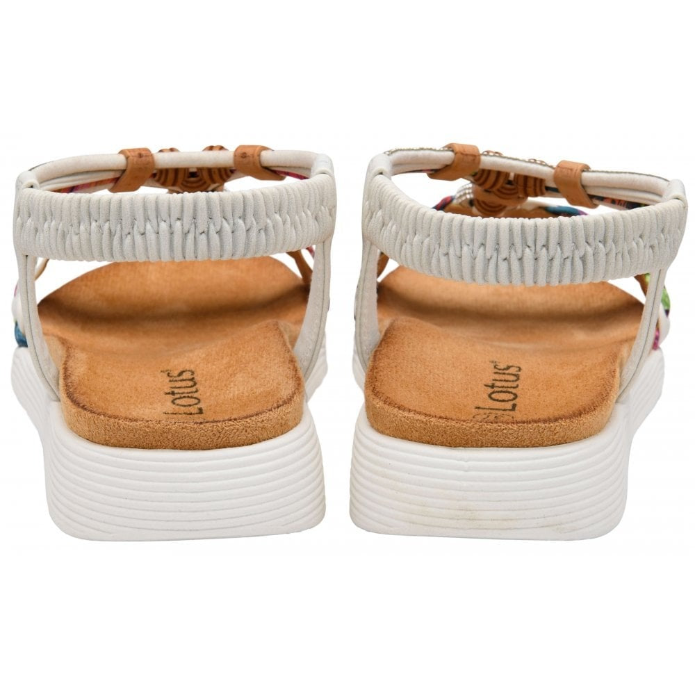 Lotus Russo White Sandal