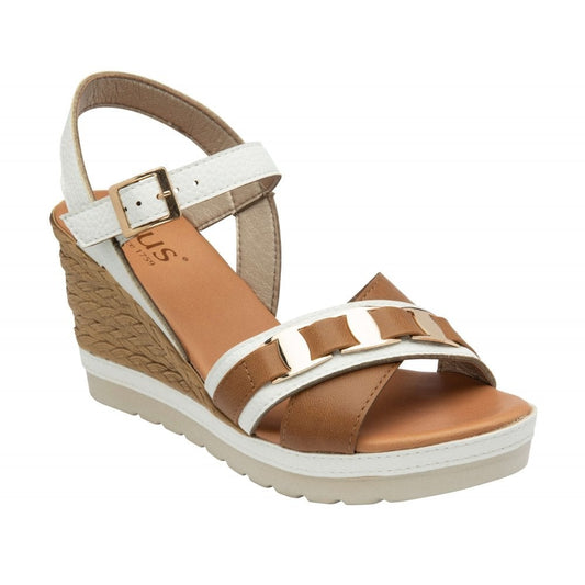 Lotus Tassere White Sandal