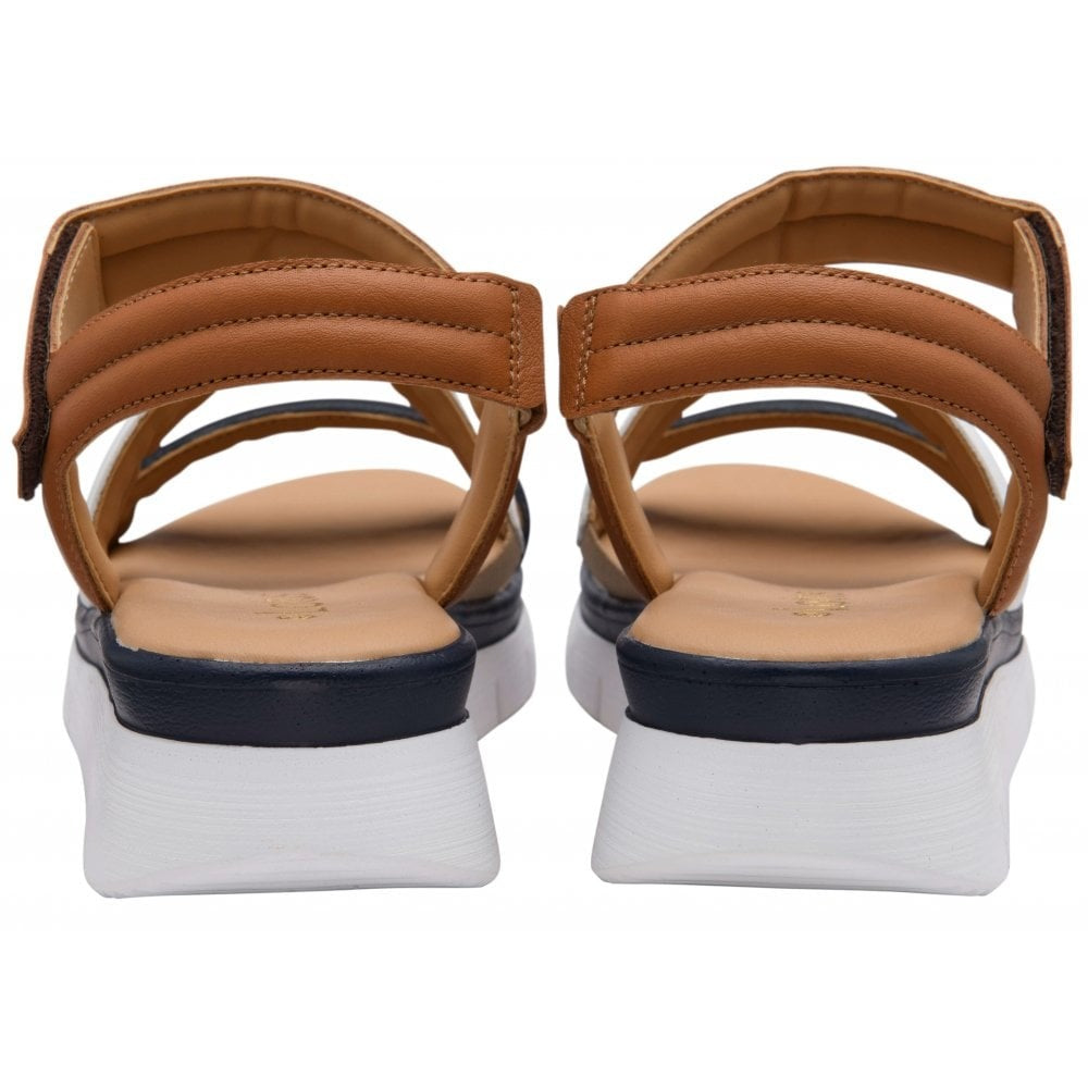 Lotus Zamira Navy Multi Sandal