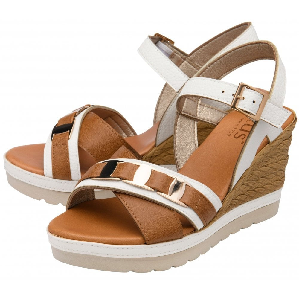Lotus Tassere White Sandal