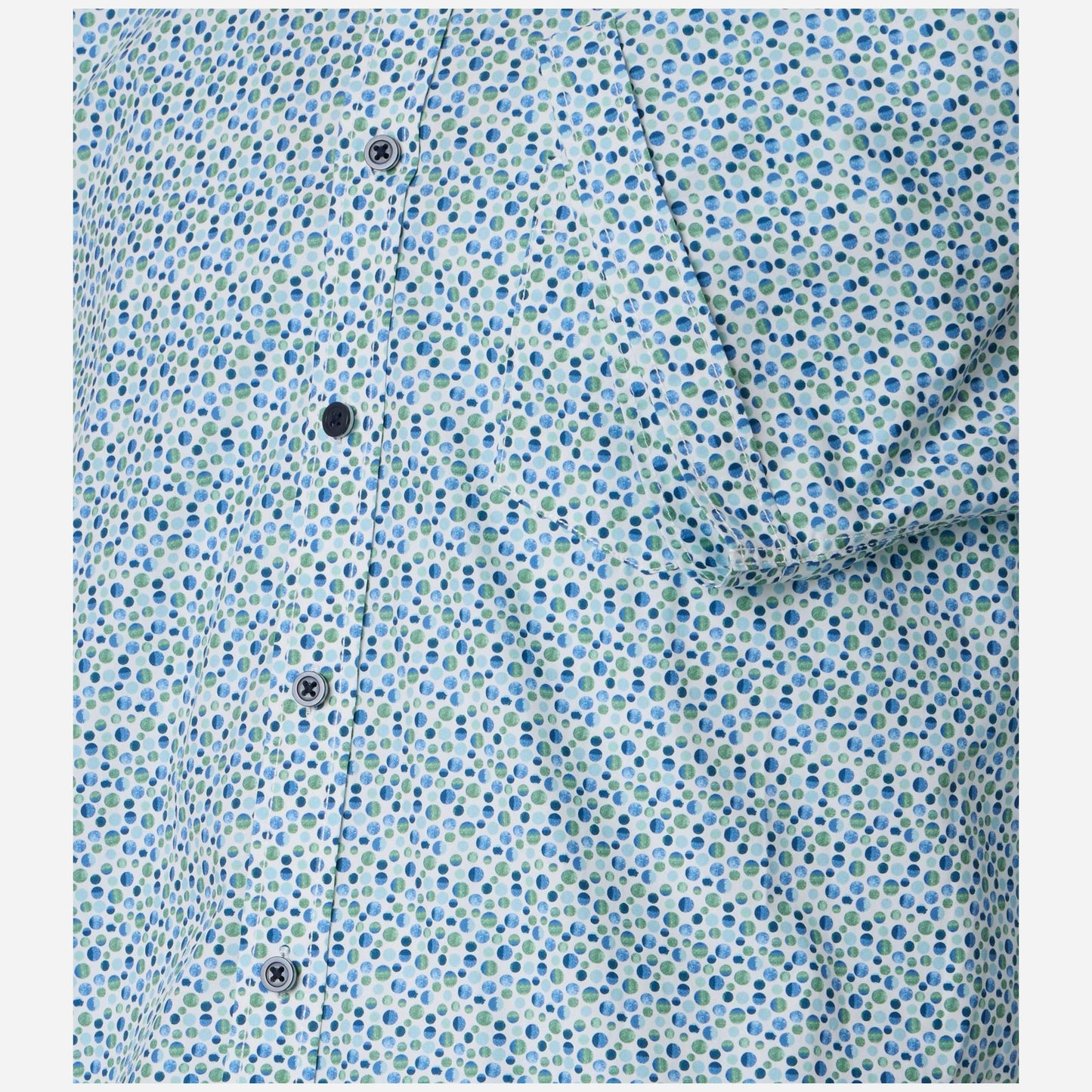 Casa Moda 126130301 300 Green Milieu Short Sleeve Casual Shirt