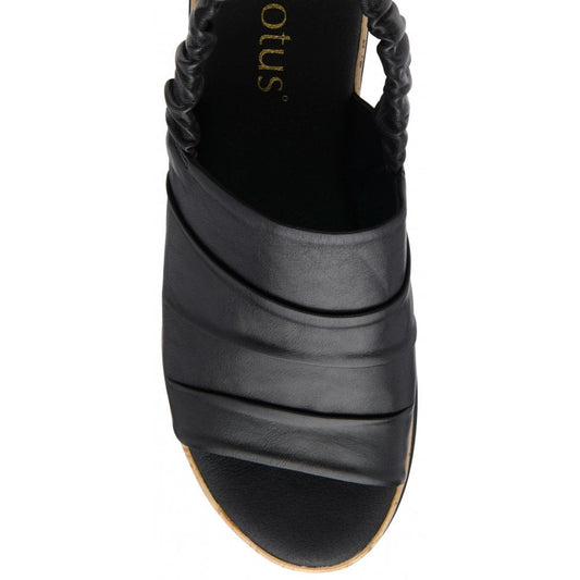 Lotus Jessie Black Sandal