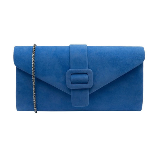Lotus Aletta Cornflower Blue Suede Bag