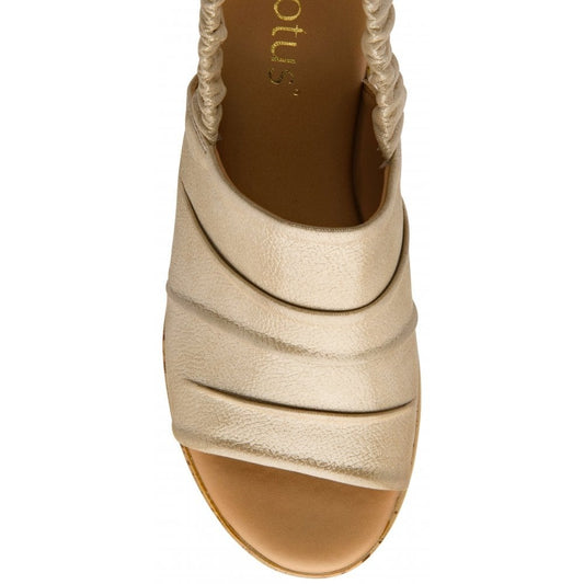 Lotus Jessie Gold Sandal