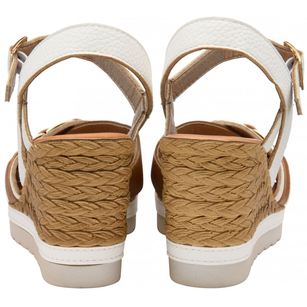 Lotus Tassere White Sandal