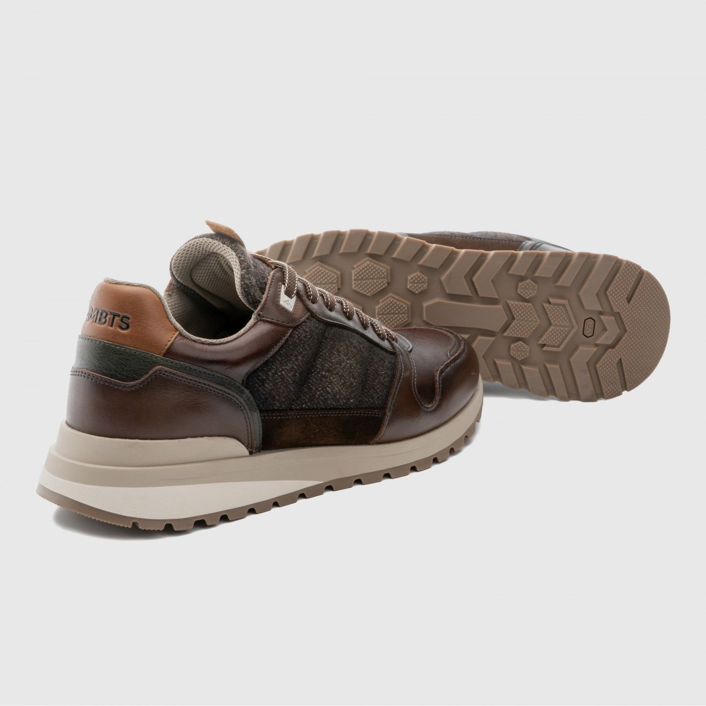 Ambitious 14023 7129AM Brown Combi Trainers