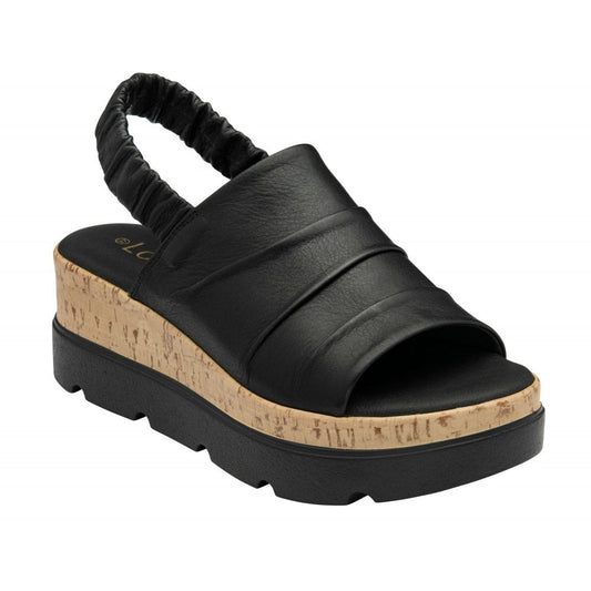 Lotus Jessie Black Sandal