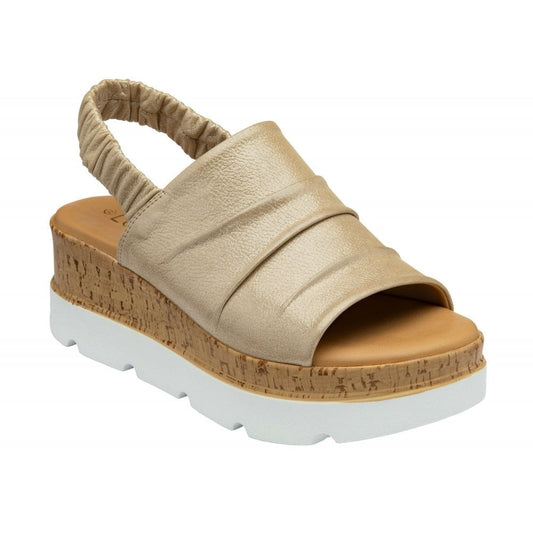 Lotus Jessie Gold Sandal