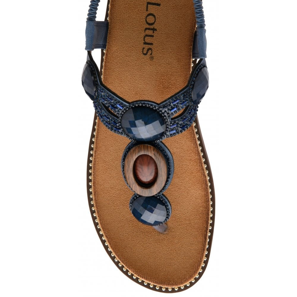 Lotus Alcina Navy Sandal