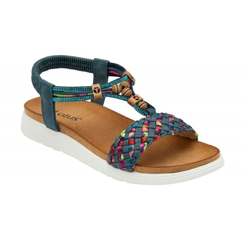 Lotus Russo Teal Sandal