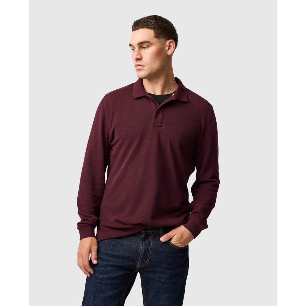 Rodd & Gunn Ls Gunn Polo Black Fig