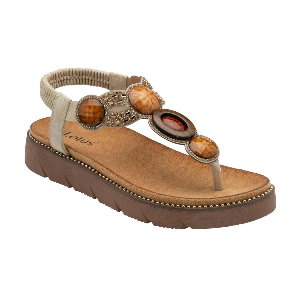 Lotus Alcina Natural Sandal