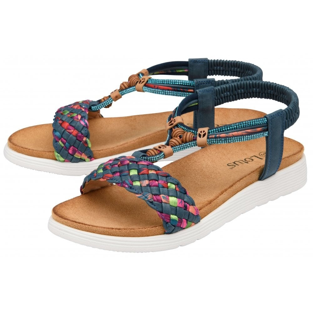 Lotus Russo Teal Sandal