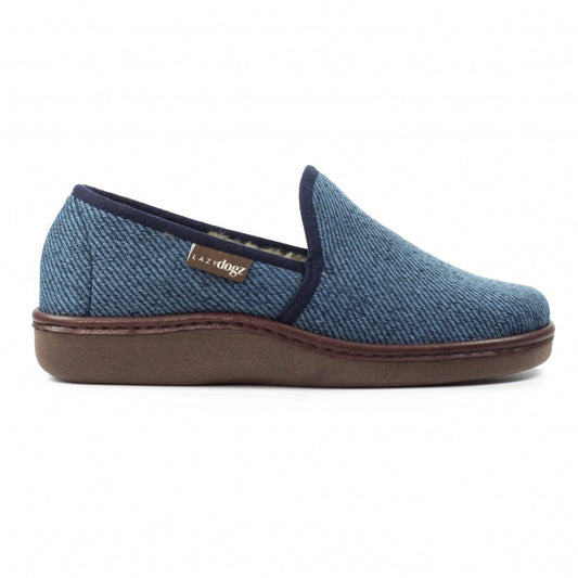 Lazy Dogz Oliver Navy Slippers
