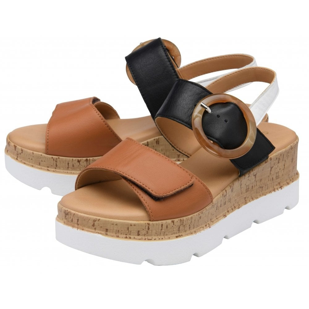 Lotus Cammie Tan Multi Sandal