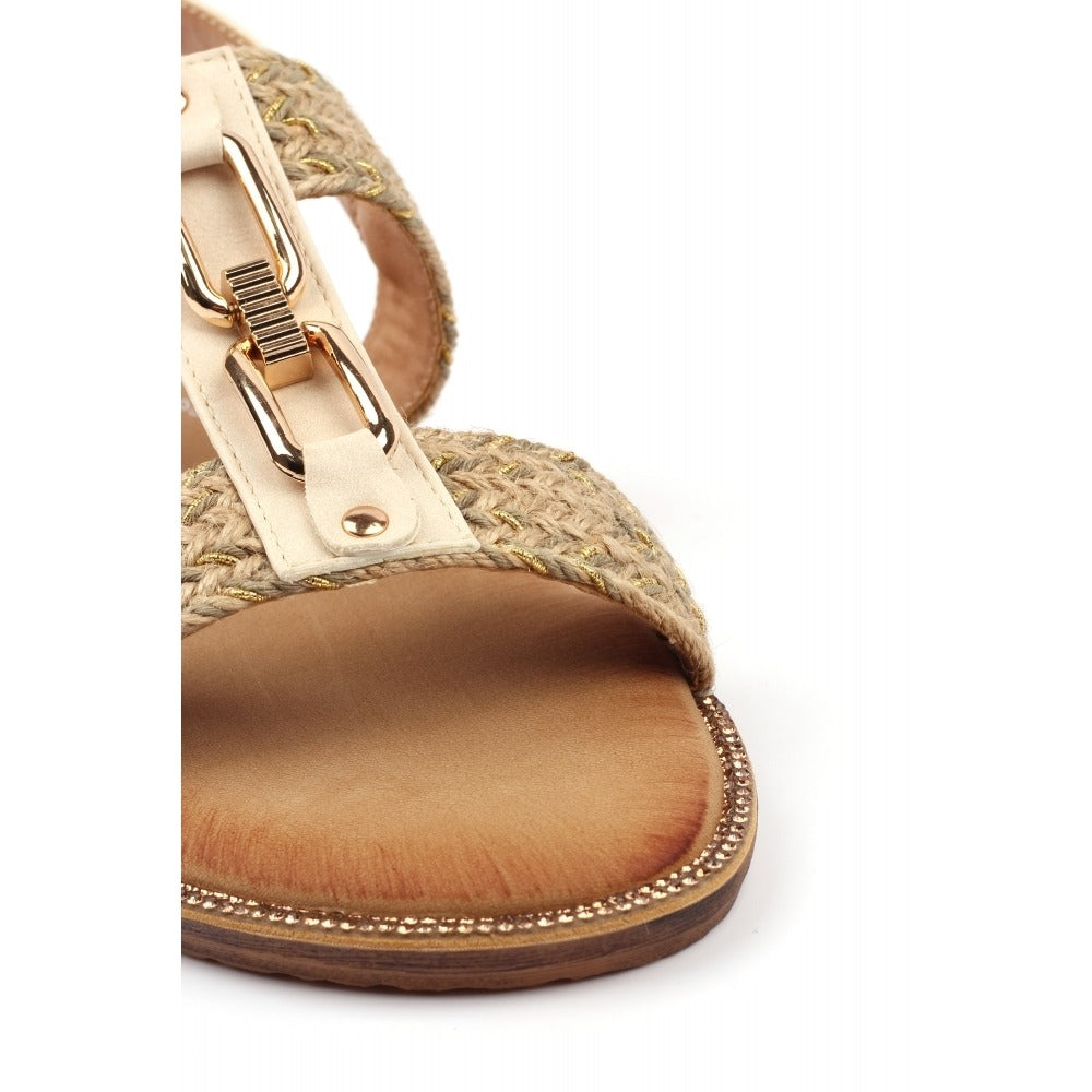 Lunar Lumi Cream Sandals