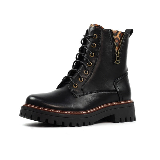 Lunar Colorado Black Ankle Boots