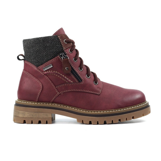 Lunar Caramel Burgundy Waterproof Boots