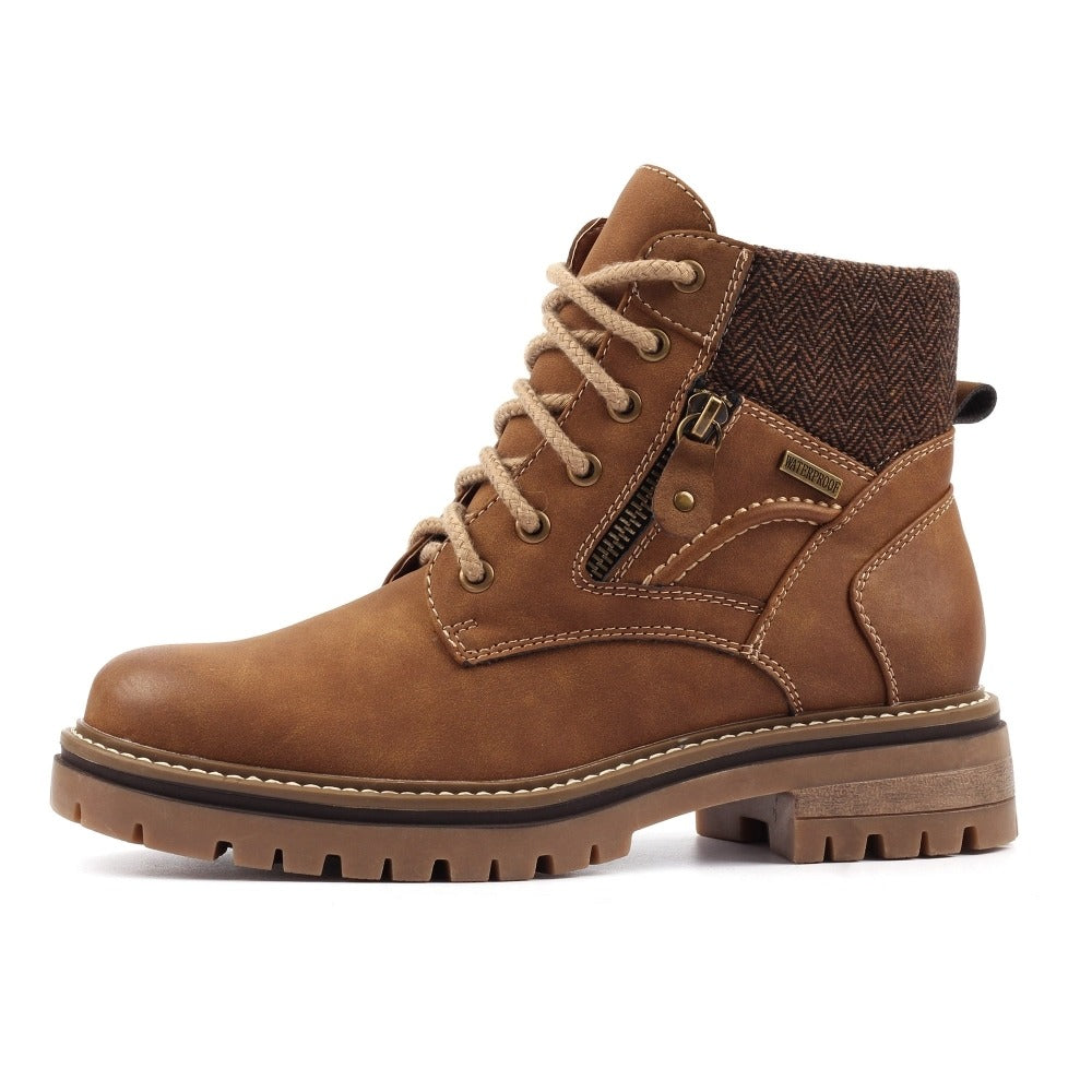 Lunar Caramel Tan Waterproof Boots